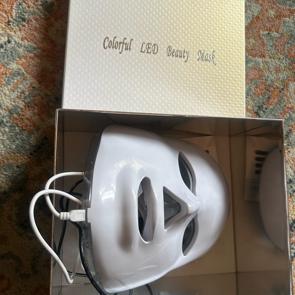 Colorful LED Beauty Mask - White